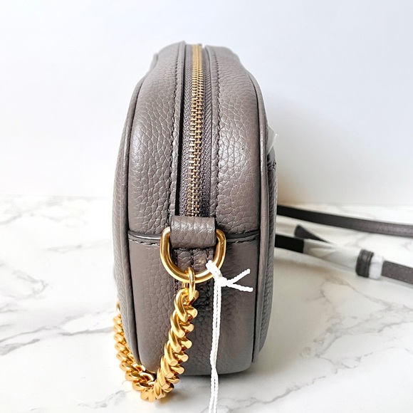 New Tory Burch McGraw Leather Camera Bag Maple - Picture 5 of 9